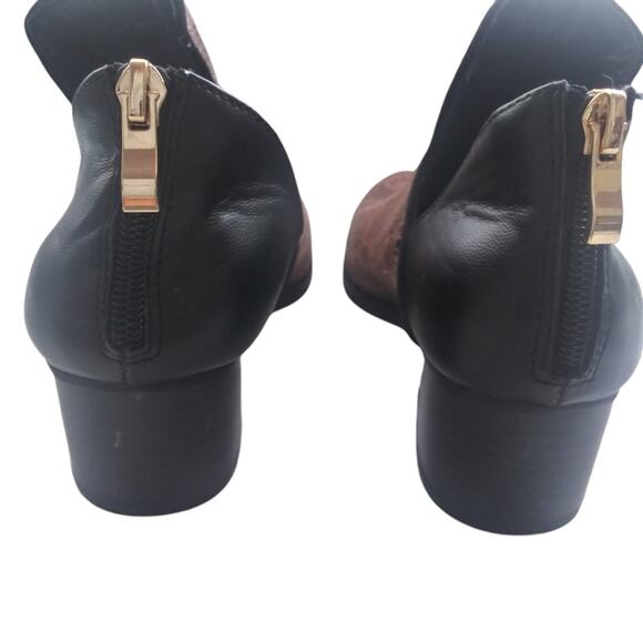 Andrew Geller Friona Block Heel Bootie Snakeskin Print Size 6.5 - Picture 4 of 10